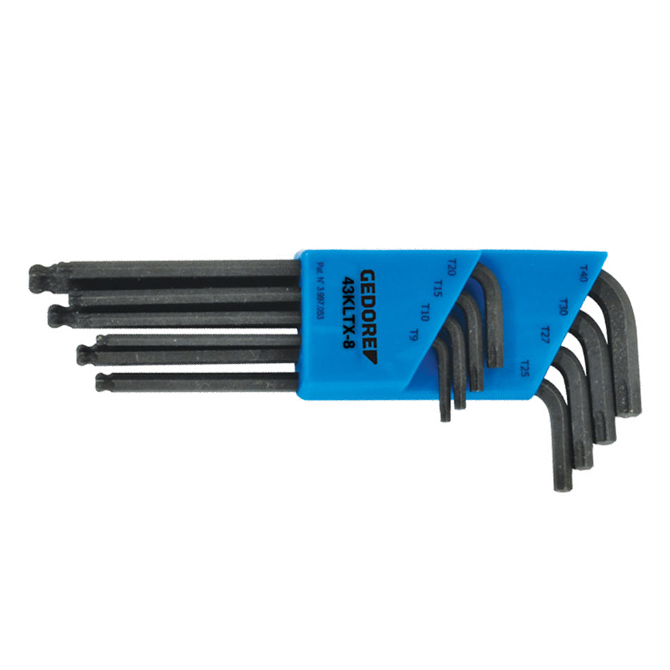43KTX Cranked Socket Keys for Recessed TORX Screws with Ball End