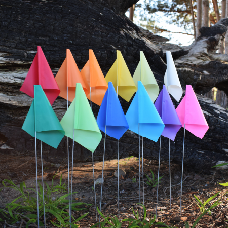 PVC Survey Flags